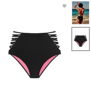 Strappy High Waist Bikini bottom